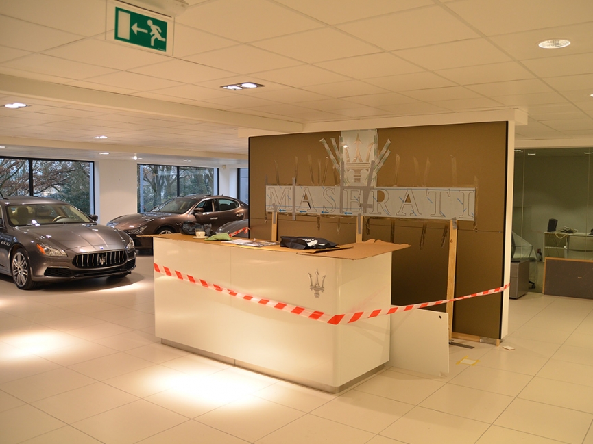 Maserati Eindhoven, Verbouwing bestaande showroom